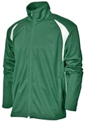 Baw Adult/Youth Colorblack Tricot Jacket DK GREEN/WHITE Pocket