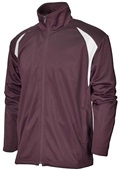 Baw Adult/Youth Colorblack Tricot Jacket MAROON/WHITE Pocket