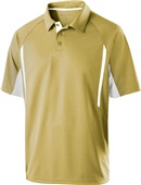 Holloway Adult Avenger Polo Short Sleeve VEGAS GOLD/WHITE Pocket