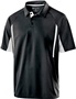 Holloway Adult Avenger Polo Short Sleeve BLACK/WHITE Pocket