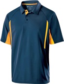 Holloway Adult Avenger Polo Short Sleeve NAVY/LIGHT GOLD Pocket