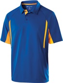 Holloway Adult Avenger Polo Short Sleeve ROYAL/LIGHT GOLD Pocket