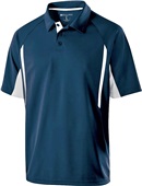 Holloway Adult Avenger Polo Short Sleeve NAVY/WHITE Pocket