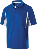 Holloway Adult Avenger Polo Short Sleeve ROYAL/WHITE Pocket