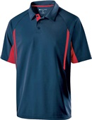 Holloway Adult Avenger Polo Short Sleeve NAVY/SCARLET Pocket