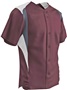 Adult Youth Bull Pen Full Button Baseball Jersey MAROON/WHITE/GRAPHITE Pocket