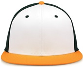 The Game GB998 Perforated GameChanger Cap WHITE/DARK GREEN/ATHLETIC GOLD Front