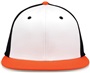 The Game GB998 Perforated GameChanger Cap WHITE/BLACK/ORANGE Front