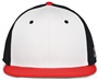 The Game GB998 Perforated GameChanger Cap WHITE/BLACK/RED Front