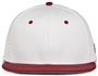The Game GB998 Perforated GameChanger Cap WHITE/CARDINAL Front
