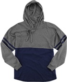 Boxercraft Unisex Hooded Pom Pom Jersey GRANITE/NAVY Pocket