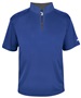 Badger Adult/Youth B-Core S/S 1/4 Zip Shirt ROYAL/GRAPHITE Pocket