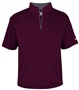 Badger Adult/Youth B-Core S/S 1/4 Zip Shirt MAROON/GRAPHITE Pocket