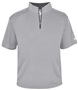 Badger Adult/Youth B-Core S/S 1/4 Zip Shirt SILVER/GRAPHITE Pocket