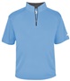 Badger Adult/Youth B-Core S/S 1/4 Zip Shirt COLUMBIA BLUE/GRAPHITE Pocket