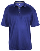 Badger Mens Ultimate Polo Shirt ROYAL/GRAPHITE Pocket