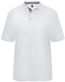 Badger Mens Ultimate Polo Shirt SILVER/GRAPHITE Pocket