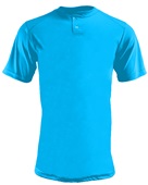 Champro Adult/Youth Turn Two Baseball Jersey NEON BLUE Pocket