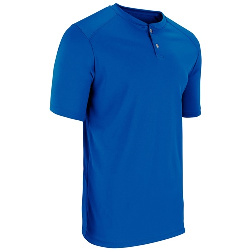 CHAMPRO Top Spin Baseball Jersey - Lightweight Polyester, Adult Large Purple/White