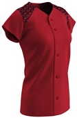 Champro Women/Girls Circuit Softball Jerseys SCARLET/SCARLET/BLACK CAMO Pocket