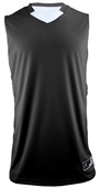 Champro Pivot Reversible Basketball Jerseys Outside: BLACK/WHITE, Inside: WHITE/BLACK Front