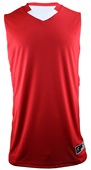 Champro Pivot Reversible Basketball Jerseys Outside: SCARLET/WHITE, Inside: WHITE/SCARLET Front