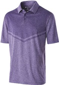 Holloway Adult Dry Excel Seismic Polo PURPLE HEATHER Pocket
