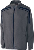 Holloway Youth Raider Lightweight Jacket 226210 CARBON PRINT/NAVY Pocket