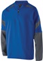 Adult Pocketed, Zip-Off Sleeves, Lightweight Pullover Jacket (AM - Carbon/Royal) CARBON PRINT/ROYAL Pocket