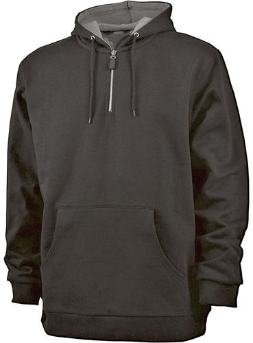 Charles River Mens Tradesman 1/4 Zip Sweatshirt BLACK 