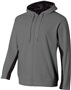 A4 Adult Youth Full Zip Color Block Fleece Hoodie GRAPHITE/BLACK Pocket
