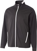 A4 Adult/Youth League Full Zip Warm Up Jacket BLACK/WHITE Pocket