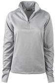 Zorrel Womens Syntrel 1/4 Zip Performance Pullover PLATINUM Pocket