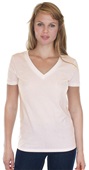 Royal Apparel Womens Hemp Organic V-Neck SAND Pocket
