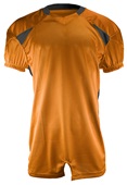 Champro Adult/Youth Huddle Stretch Polyester Football Jersey ORANGE/BLACK Front