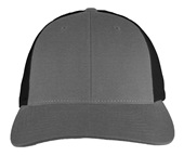 Richardson 115 Low Pro Mesh Back Trucker Cap HEATHER GREY/DARK CHARCOAL (SPLIT) Front