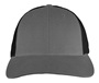 Richardson 115 Low Pro Mesh Back Trucker Cap HEATHER GREY/DARK CHARCOAL (SPLIT) Front