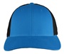 Richardson 115 Low Pro Mesh Back Trucker Cap CYAN/BLACK (SPLIT) Front