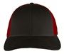 Richardson 115 Low Pro Mesh Back Trucker Cap COFFEE/CLARET (SPLIT) Front