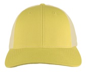 Richardson 115 Low Pro Mesh Back Trucker Cap BANANA/BIRCH (SPLIT) Front