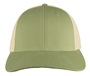 Richardson 115 Low Pro Mesh Back Trucker Cap PATINA GREEN/BIRCH (SPLIT) Front