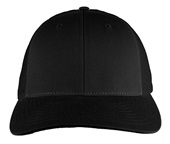 Richardson 115 Low Pro Mesh Back Trucker Cap BLACK (SOLID) Front