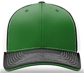 Richardson 172 Pulse Sportmesh R-Flex Cap KELLY/WHITE/BLACK (TRI-COLOR) Front