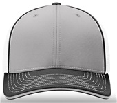 Richardson 172 Pulse Sportmesh R-Flex Cap GREY/WHITE/BLACK (TRI-COLOR) Front