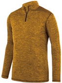 Augusta Sportswear Adult  Intensify Black Heather 1/4 Zip Pullover 2955 GOLD Pocket