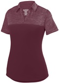 Augusta Sportswear Ladies Shadow Sport Shirt MAROON Pocket