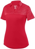 Augusta Sportswear Ladies Shadow Sport Shirt RED Pocket