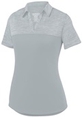 Augusta Sportswear Ladies Shadow Sport Shirt SILVER Pocket