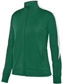 Augusta Sportswear Ladies Medalist Jacket 2.0 DARK GREEN/ WHITE Pocket