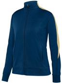 Augusta Sportswear Ladies Medalist Jacket 2.0 NAVY/ VEGAS GOLD Pocket